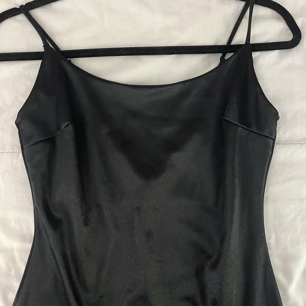Black Satin Dress